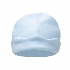 H60-B: Blue Hat w/Star Turnover (0-3 Months)